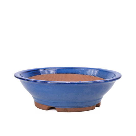 Bonsai pot blauw rond 36cm