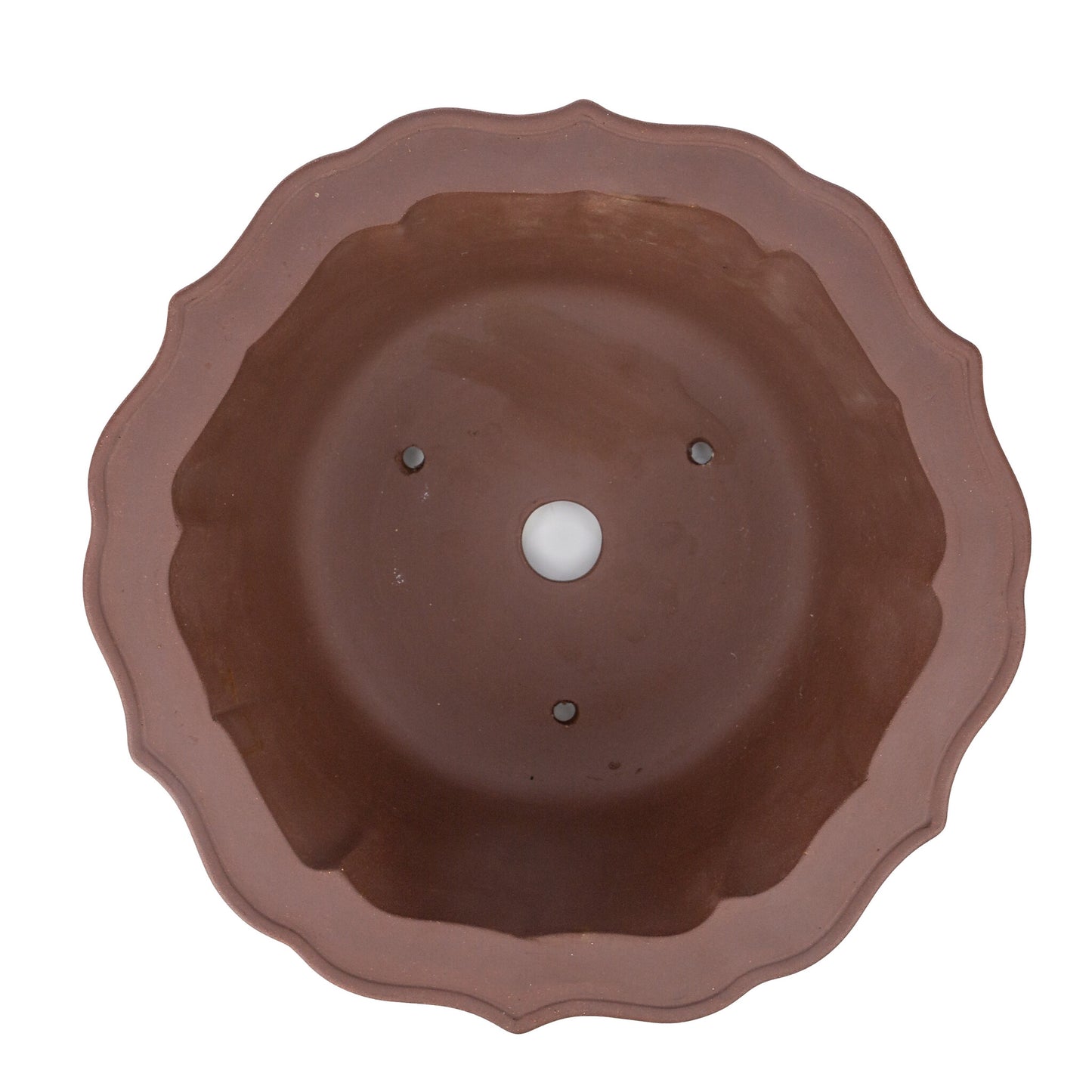 Bonsai pot ongeglazuurd chrysanten rond 36cm