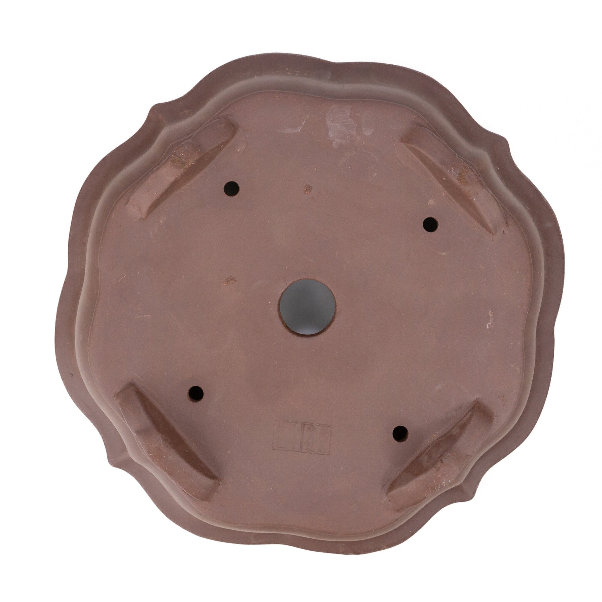 Bonsai pot ongeglazuurd chrysanten rond 36cm