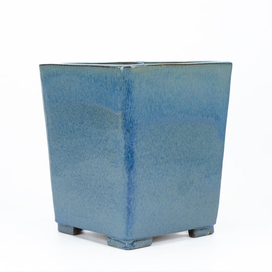 Bonsai pot cascade blue beige square 25cm, height 30cm