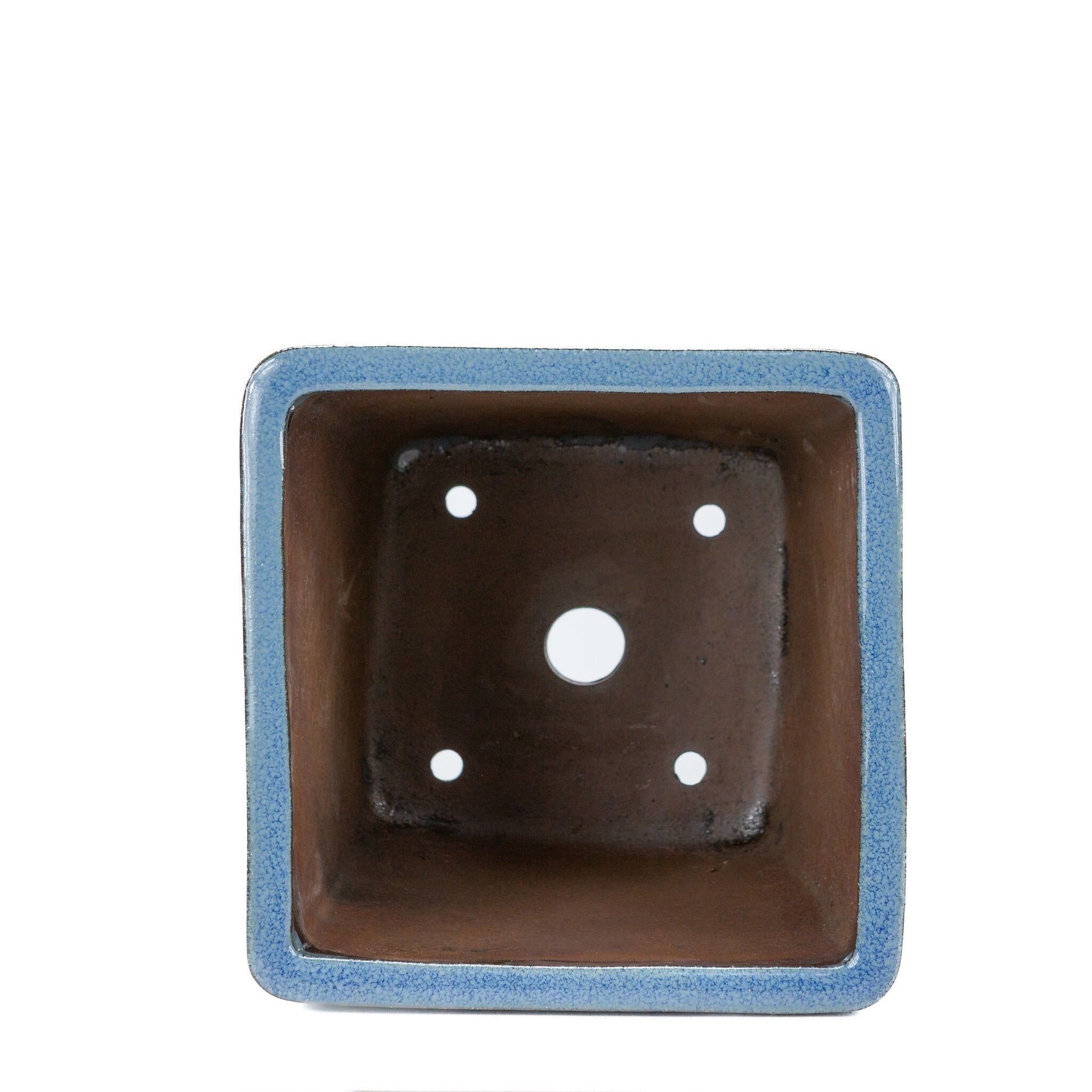 Bonsai pot cascade blauw beige vierkant 25cm, hoogte 30cm