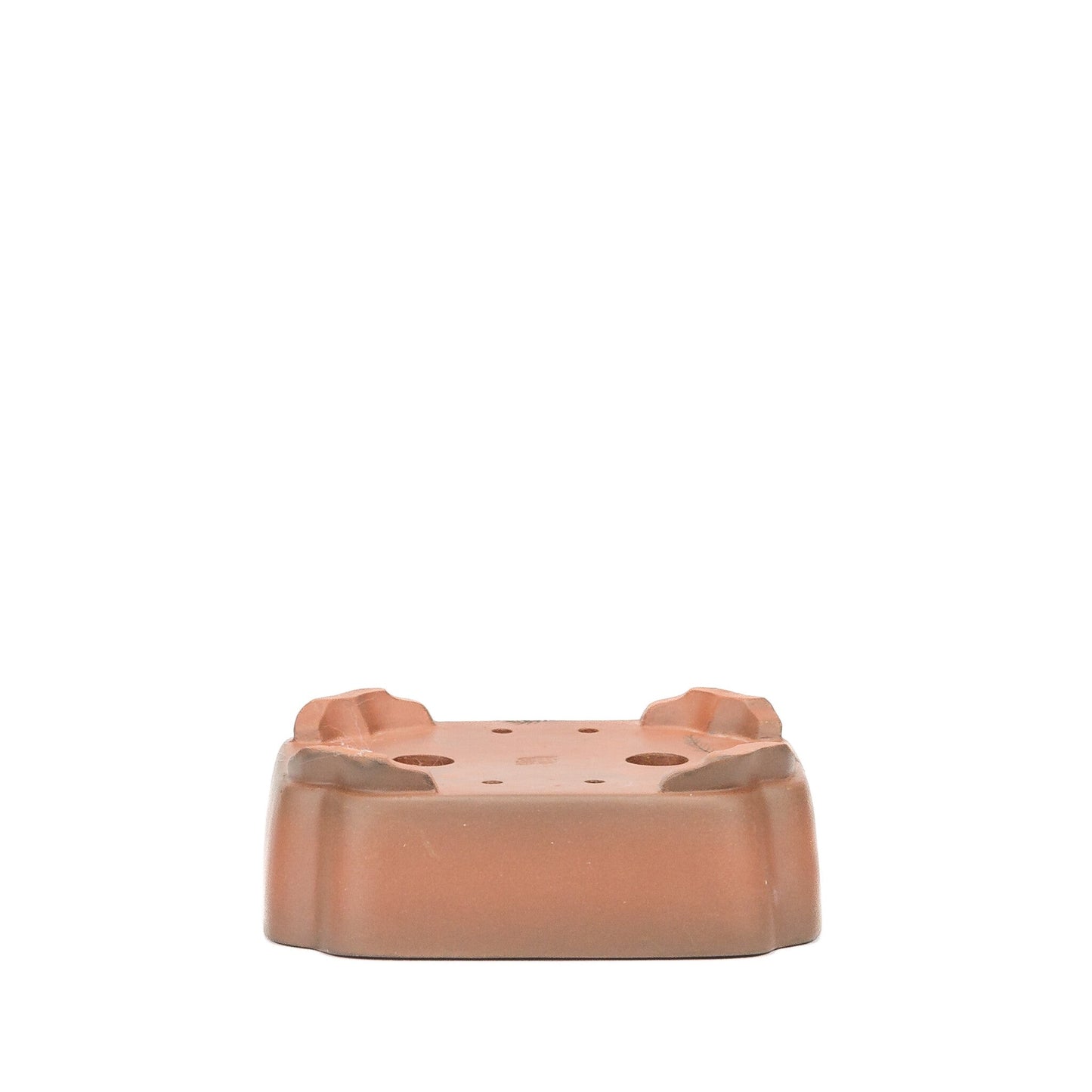 Bonsai pot Yixing ongeglazuurd mokko krab 13cm