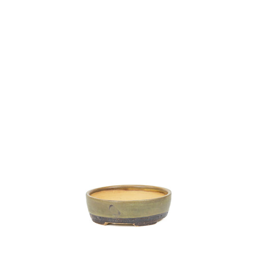 Bonsai pot bruin mat rond 13cm