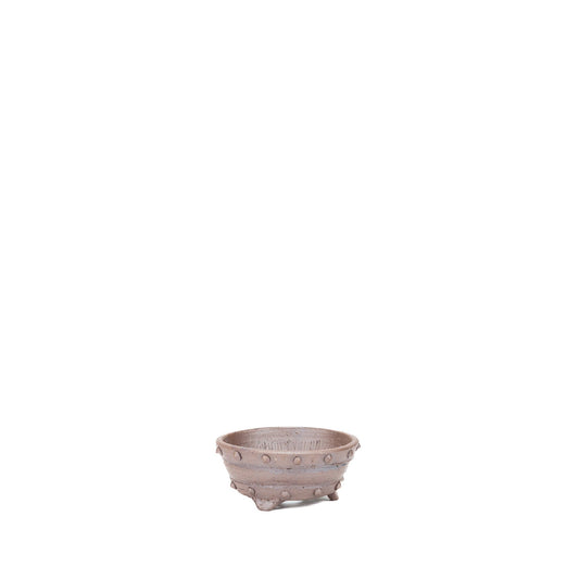 Shohin bonsai pot unglazed drum around 10cm
