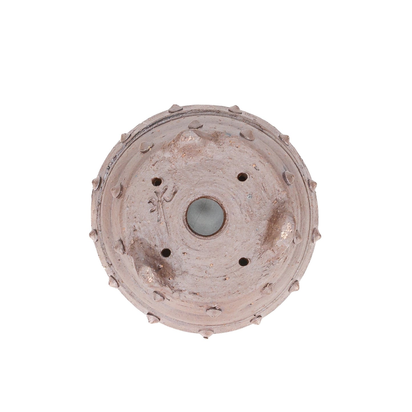 Shohin bonsai pot ongeglazuurd trommel rond 10cm