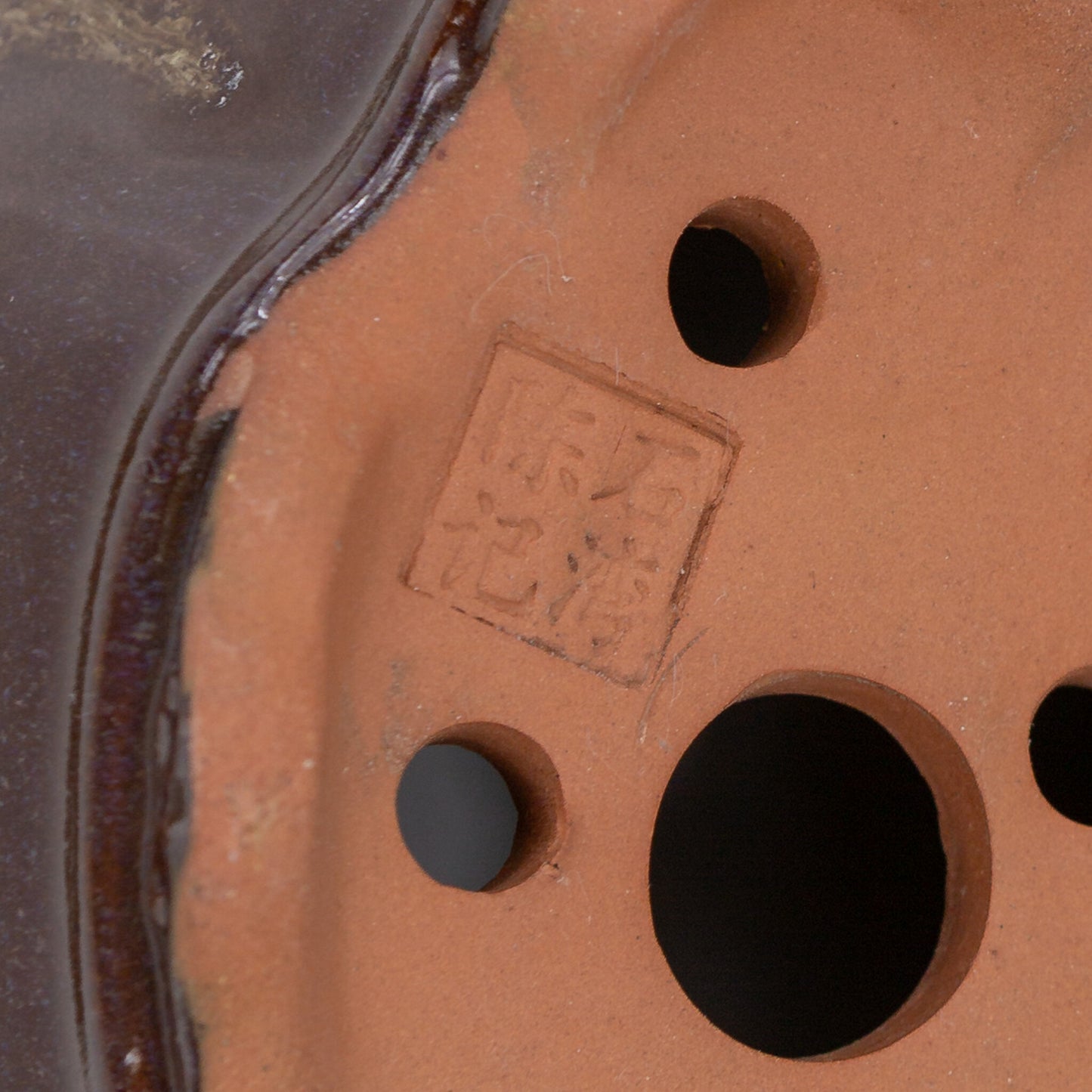 Bonsai pot chrysanten bruin beige 15.5cm