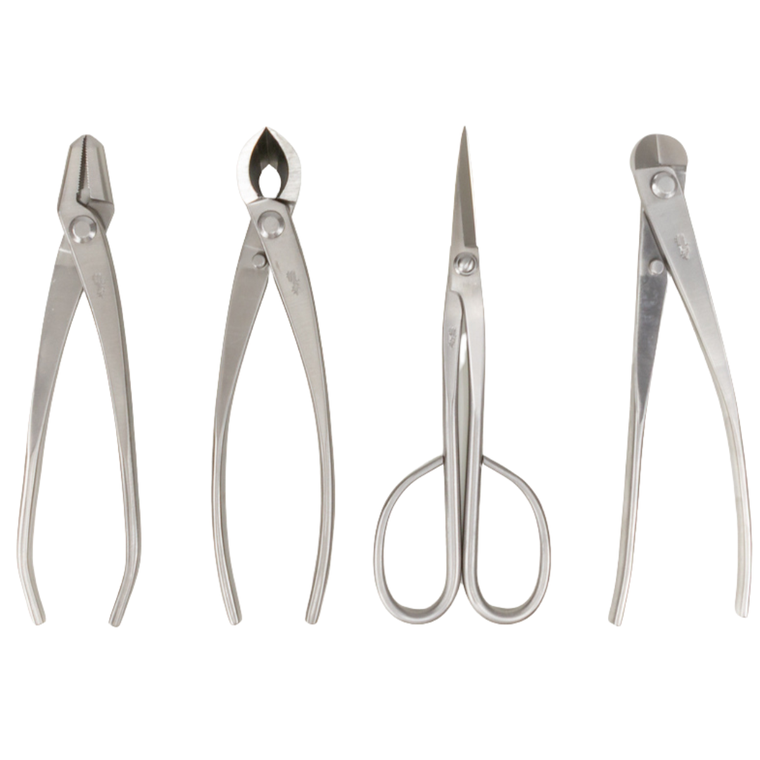 4-piece tool set RVS Ryuga – Bonsai Shop