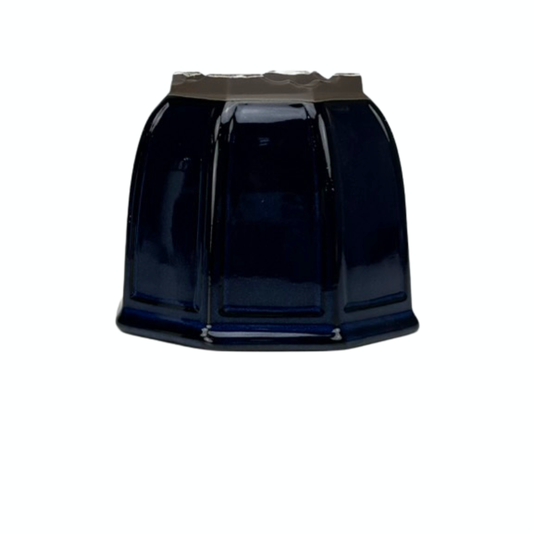 Bonsai pot octagonal cascade dark blue 14cm