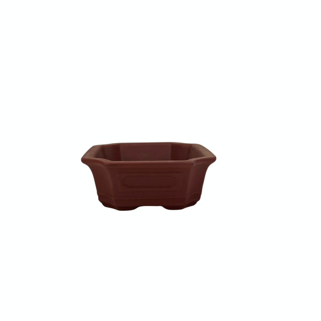 Bonsai pot unglazed rectangular 18cm