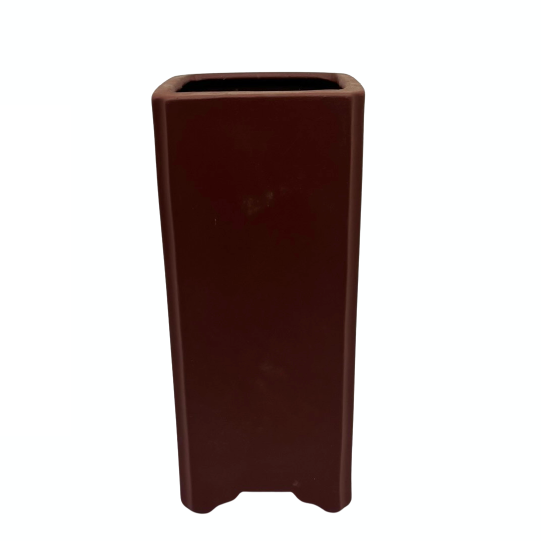 Bonsai pot - square, cascade, unglazed (10cm wide)