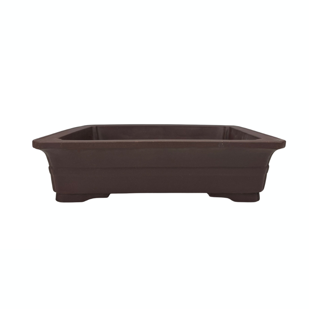 Bonsai pot - rectangular, unglazed (35cm wide)
