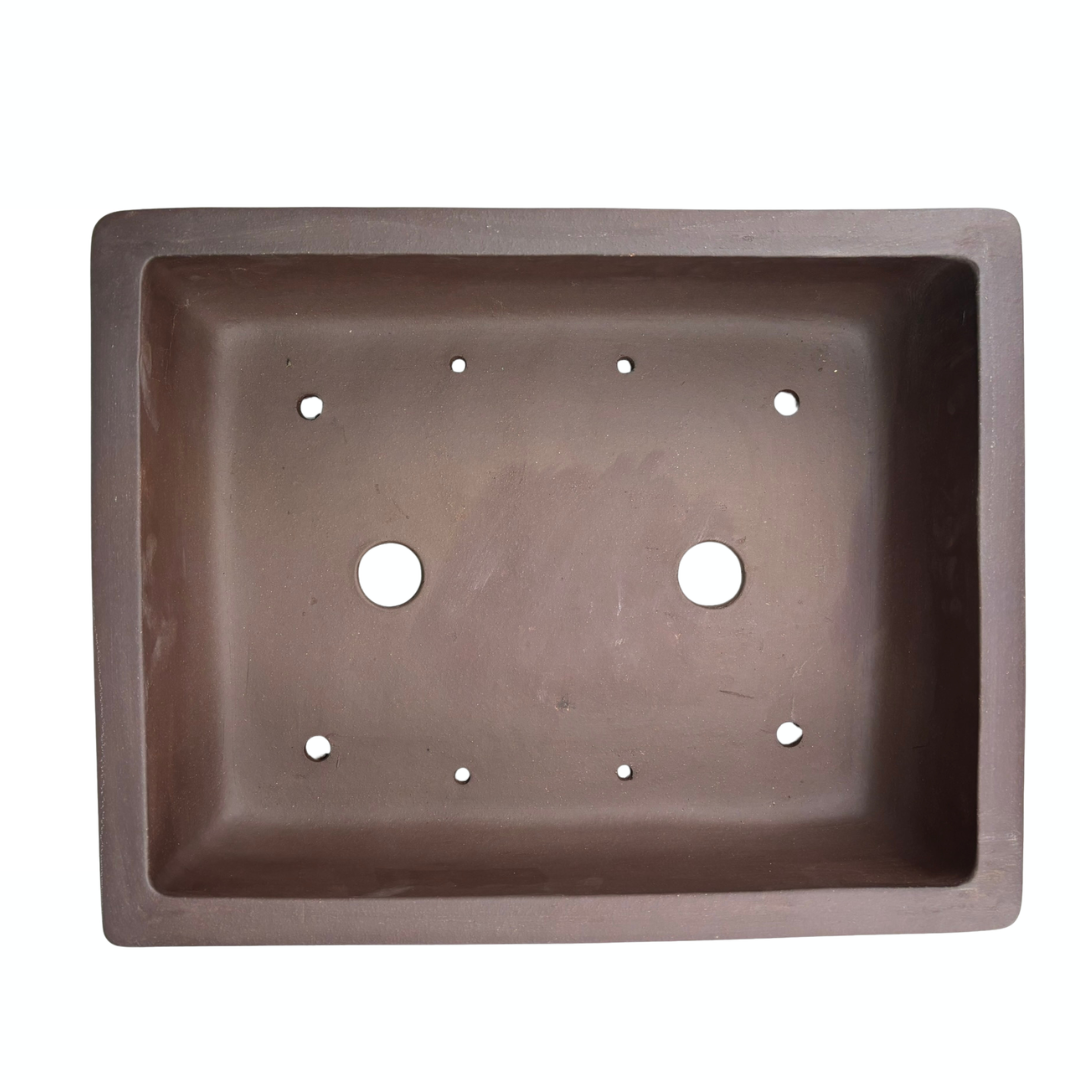Bonsai pot - rectangular, unglazed (43cm wide)