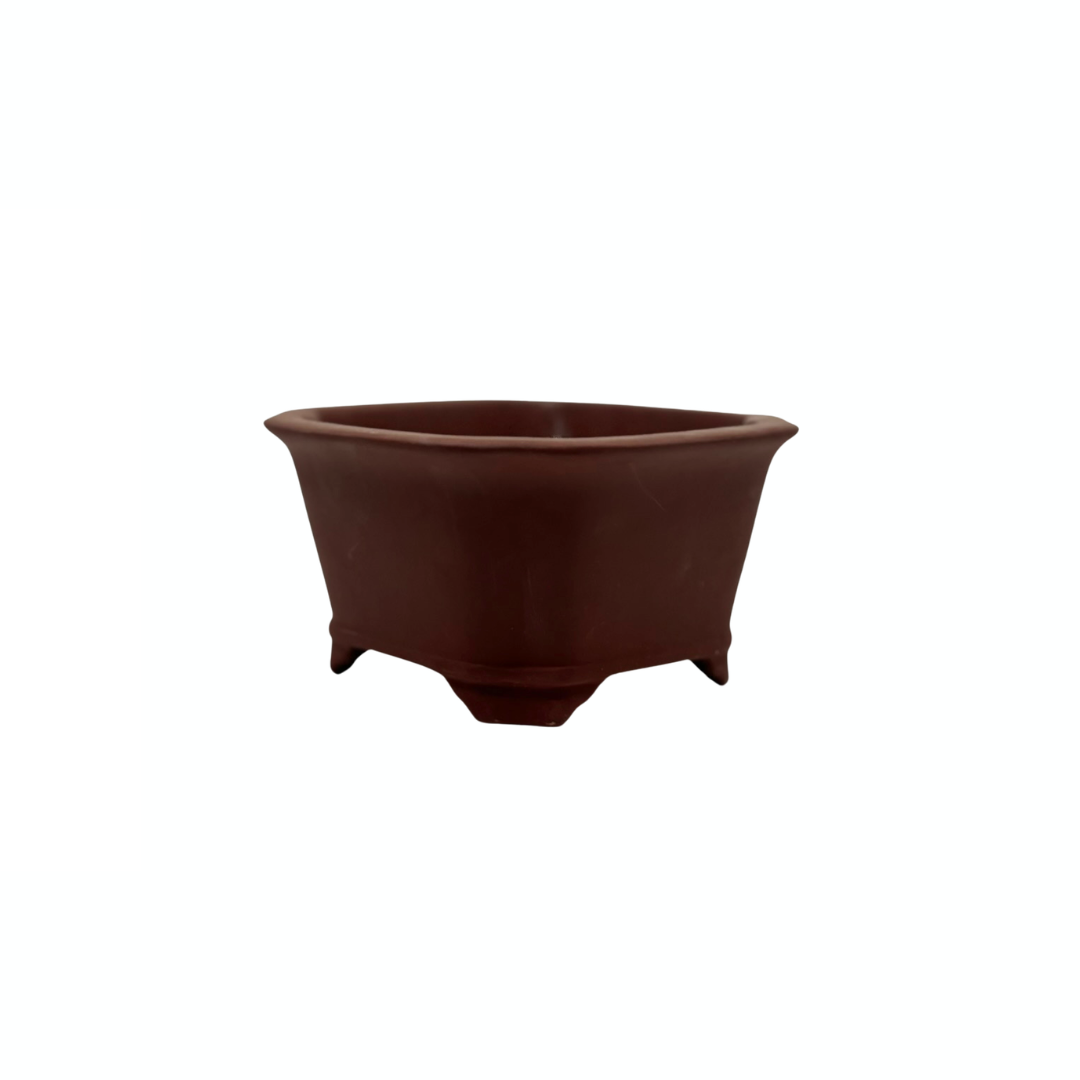 Bonsai pot - square, unglazed (13cm wide)