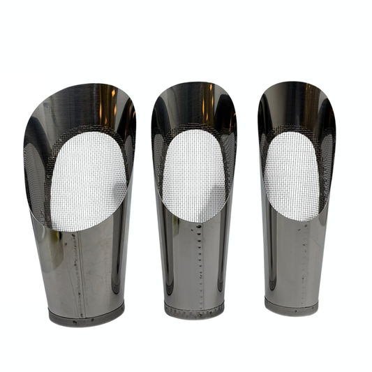 Bonsai Scoops with Sieve Set of 3 - Stainless Steel