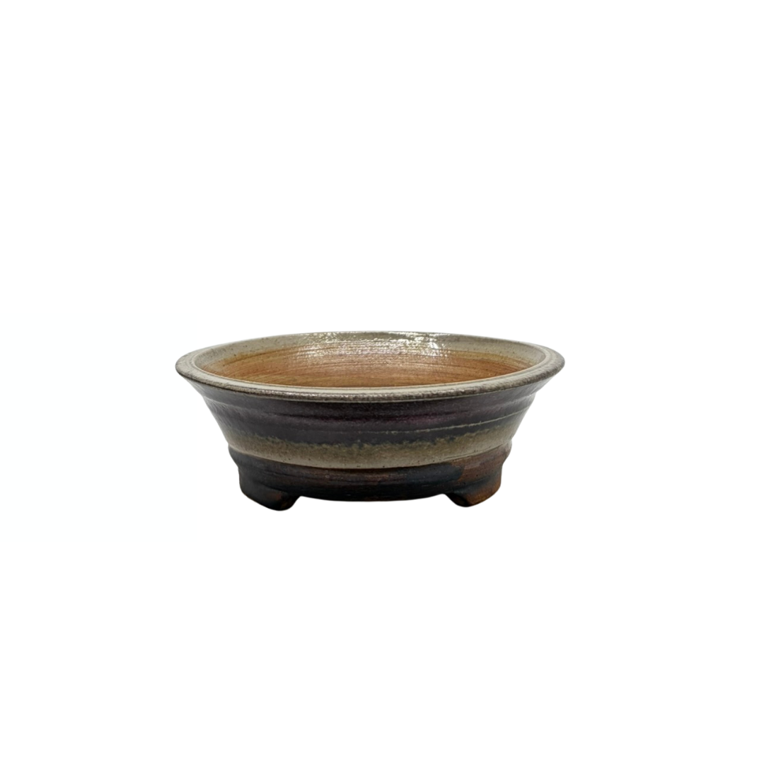 Bonsai pot oxblood René Lecocq 14cm