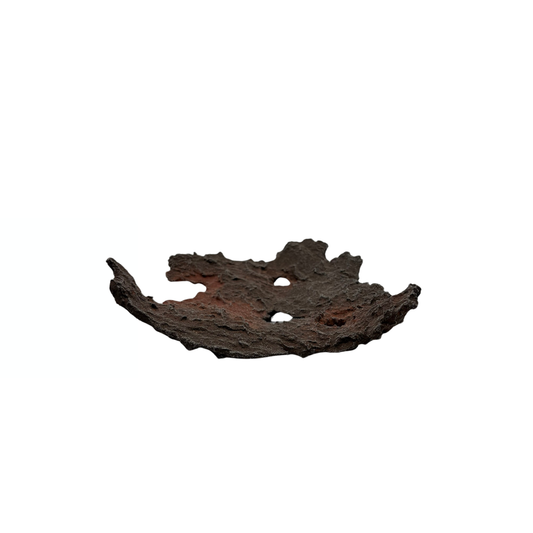 Bonsai slab brown with red accents 18cm