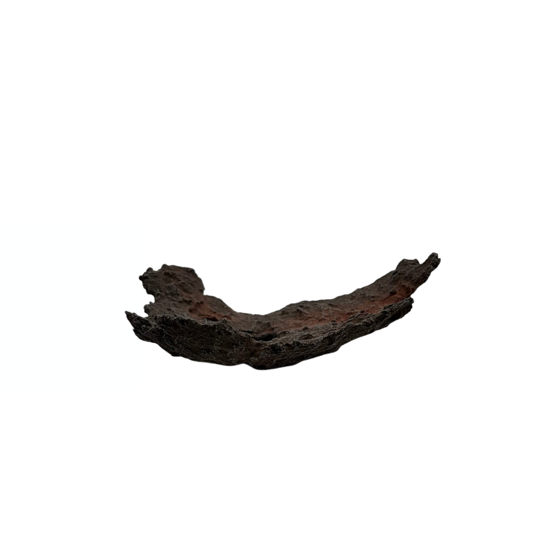 Bonsai slab brown with red accents 18cm