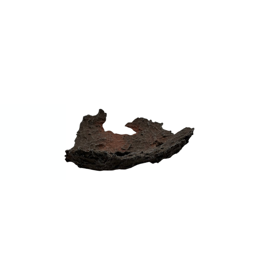 Bonsai slab brown with red accents 18cm