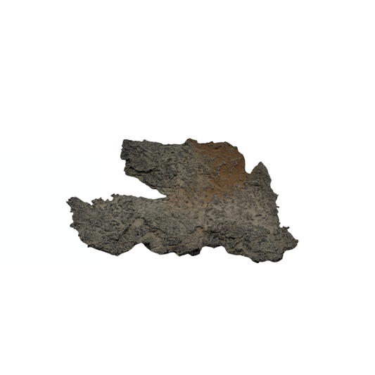 Bonsai slab grey with beige accents 18cm