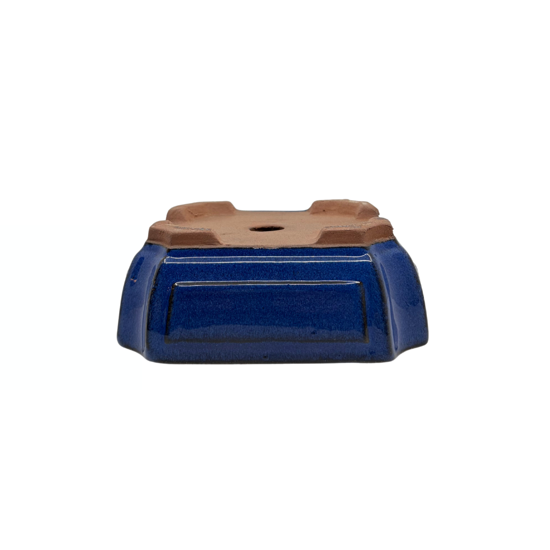 Bonsai pot blue rectangular 20cm - set
