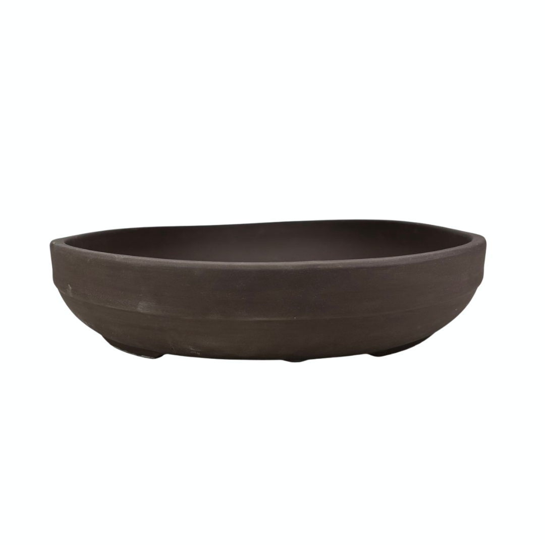 Bonsai pot unglazed oval 47cm