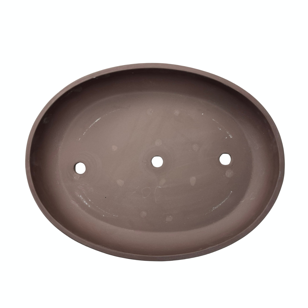 Bonsai pot unglazed oval 47cm