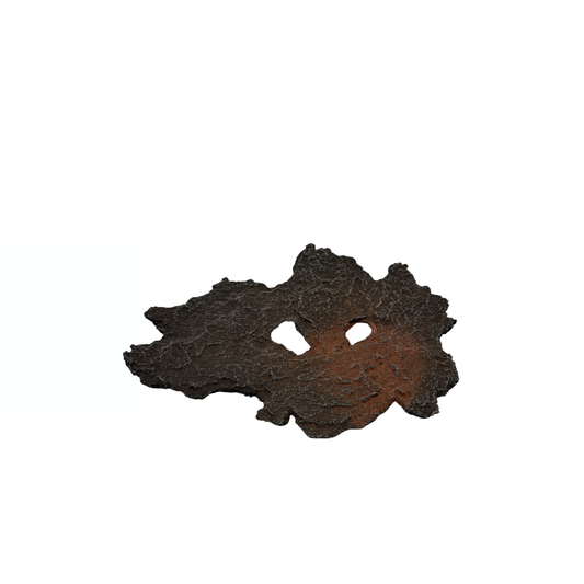 Bonsai slab brown with red accents 17cm