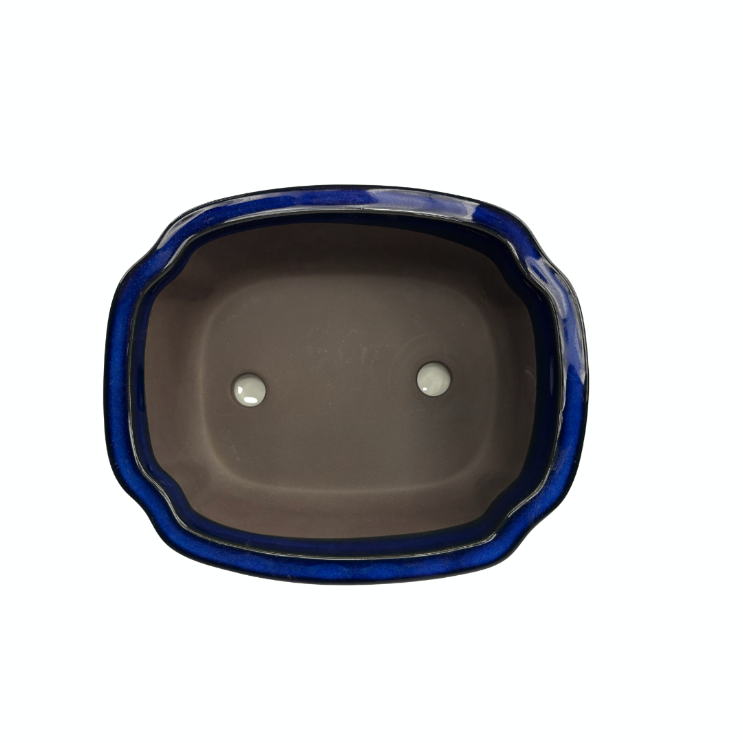 Bonsai pot blue mokko 25cm