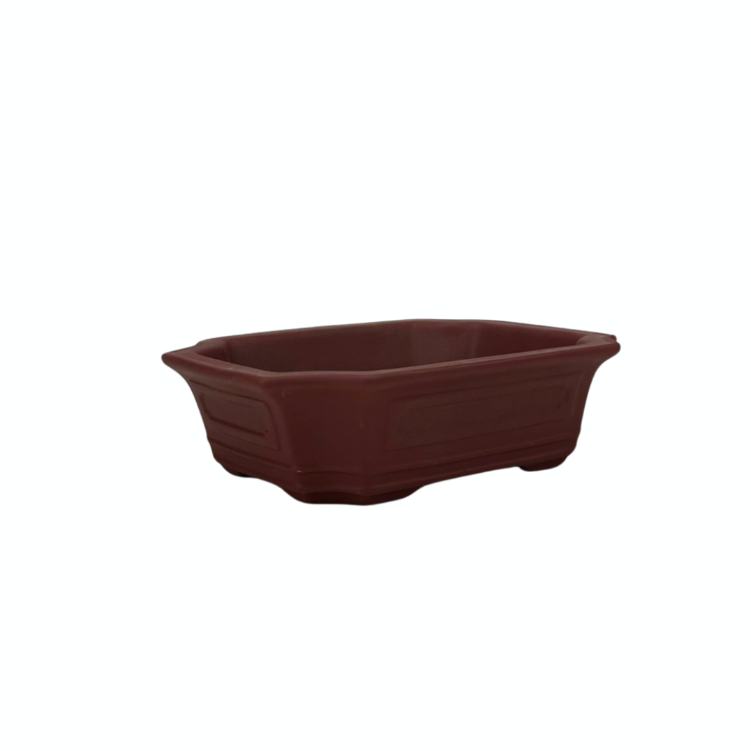 Bonsai pot unglazed rectangular 18cm