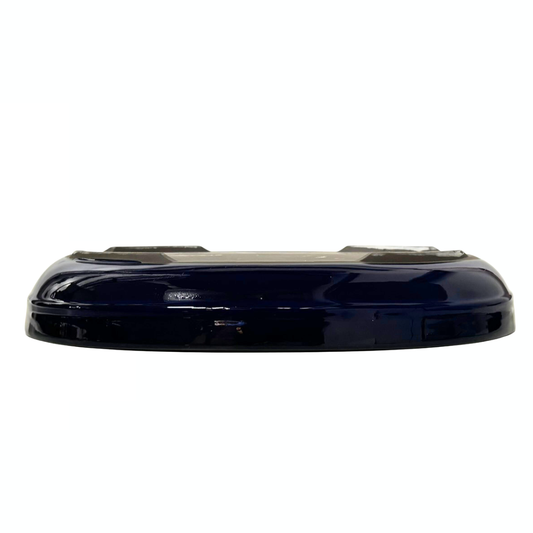 Bonsai pot - oval, glazed, blue (47cm wide)