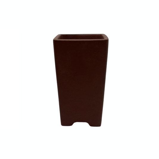 Bonsai pot - square, cascade, unglazed (8cm wide)