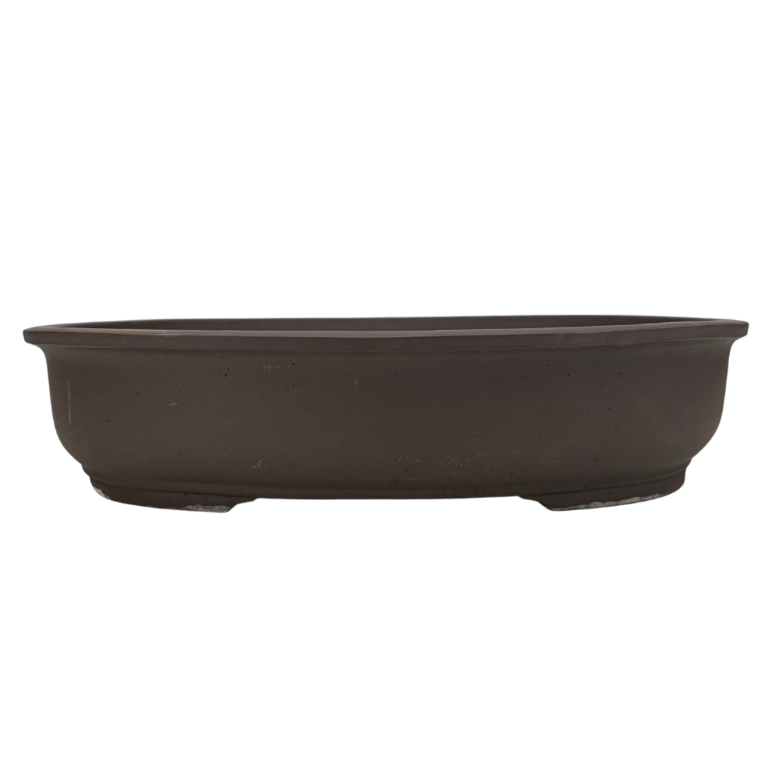 Bonsai pot - oval, unglazed (42cm wide)