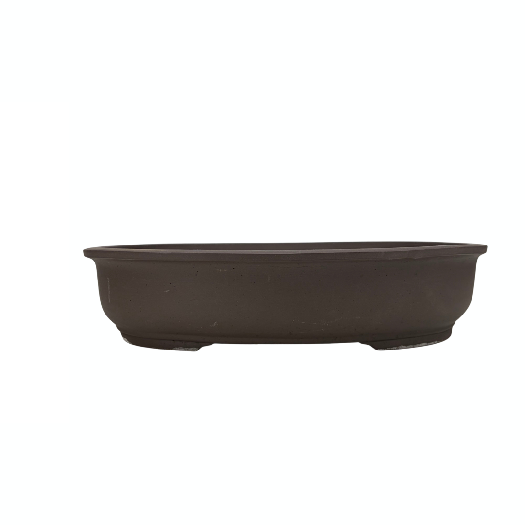Bonsai pot - oval, unglazed (38cm wide)