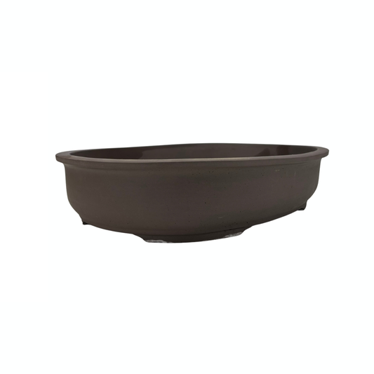 Bonsai pot - oval, unglazed (38cm wide)
