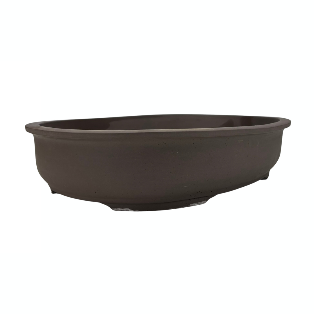Bonsai pot - oval, unglazed (42cm wide)