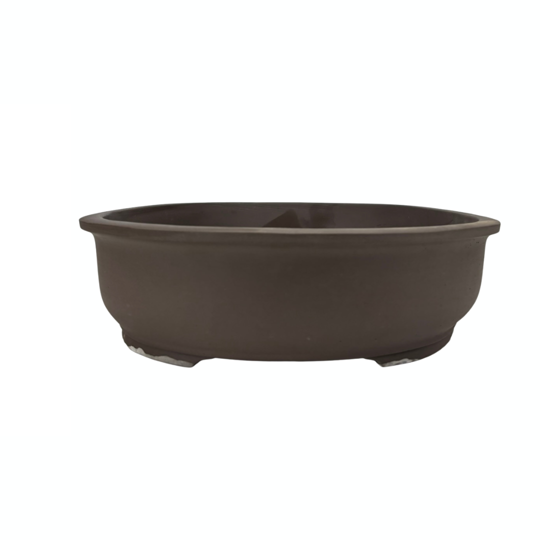 Bonsai pot - oval, unglazed (42cm wide)