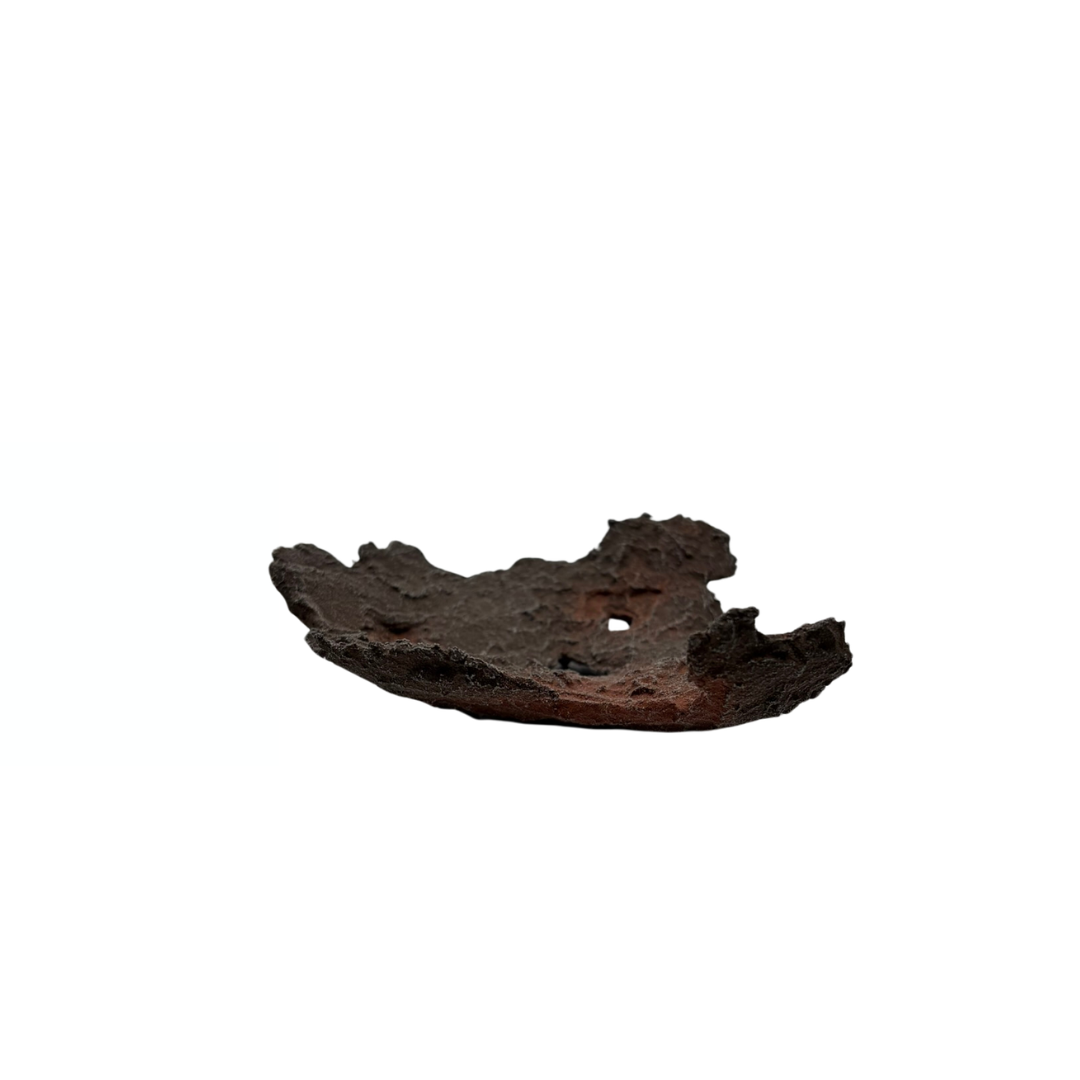 Bonsai slab brown with red accents 18cm