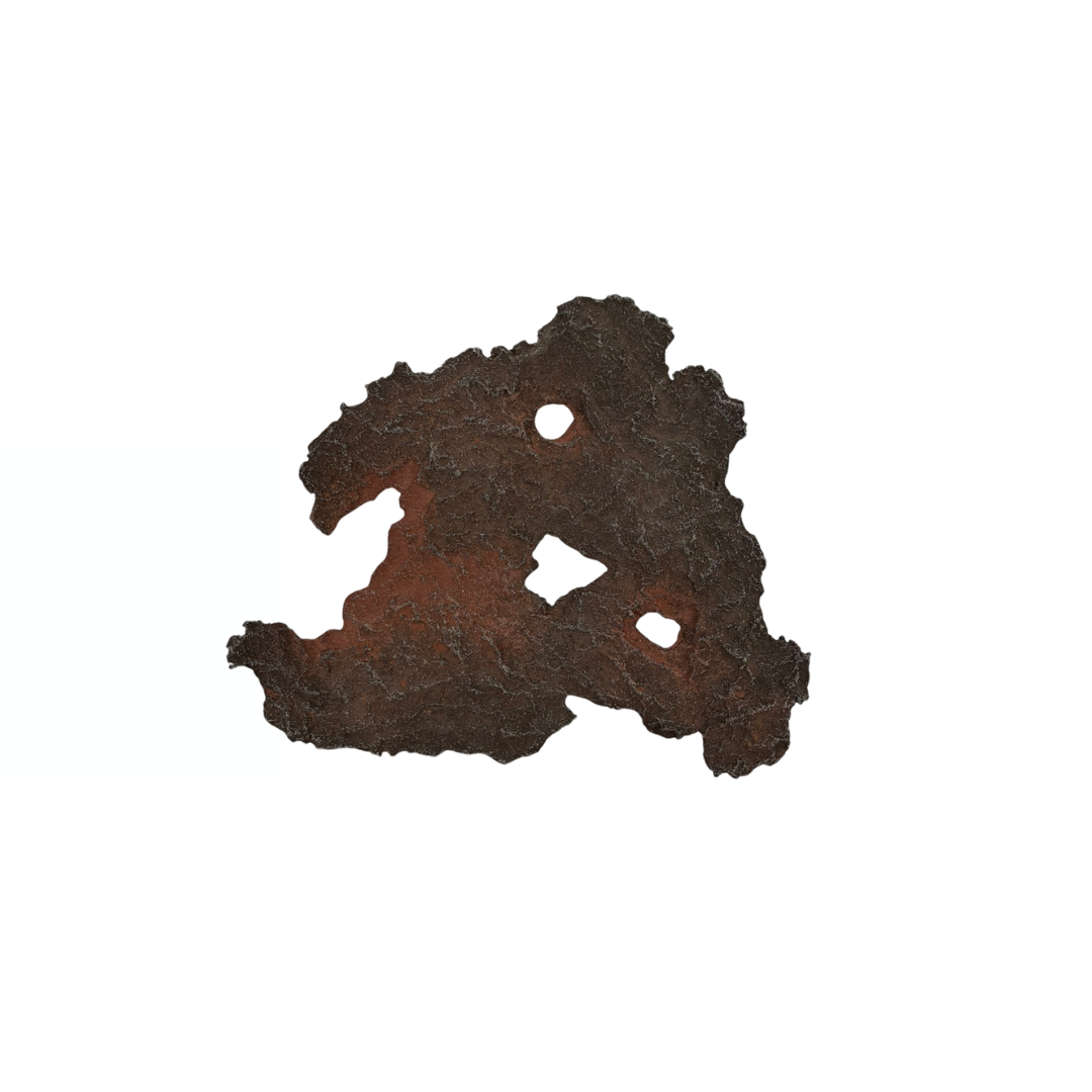 Bonsai slab brown with red accents 18cm