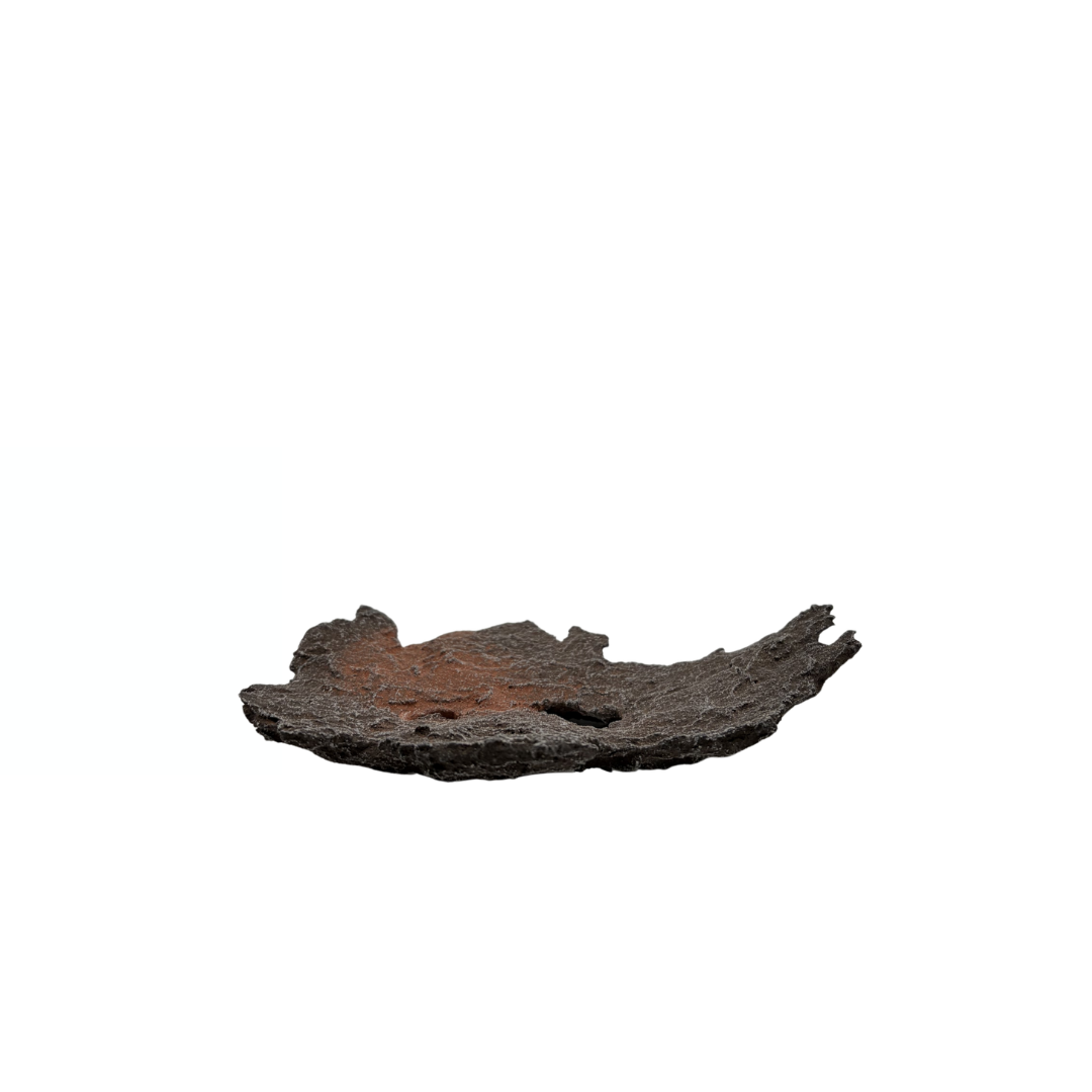 Bonsai slab brown with red accents 17cm