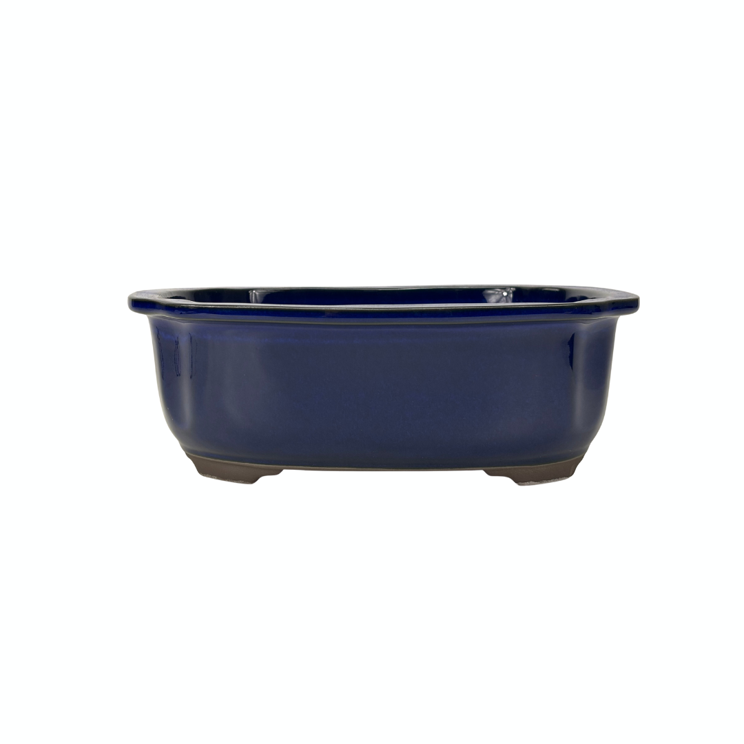 Bonsai pot blue mokko 28cm