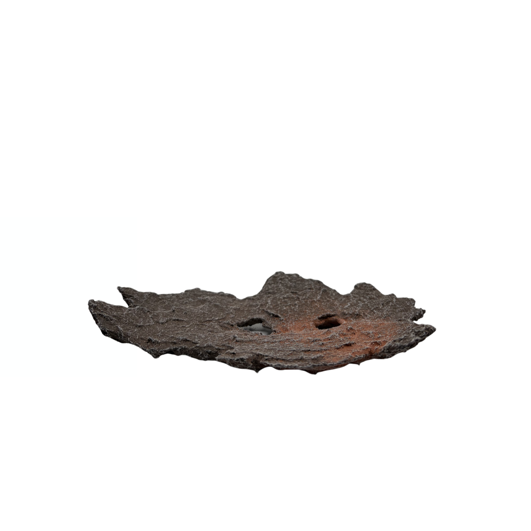 Bonsai slab brown with red accents 26cm