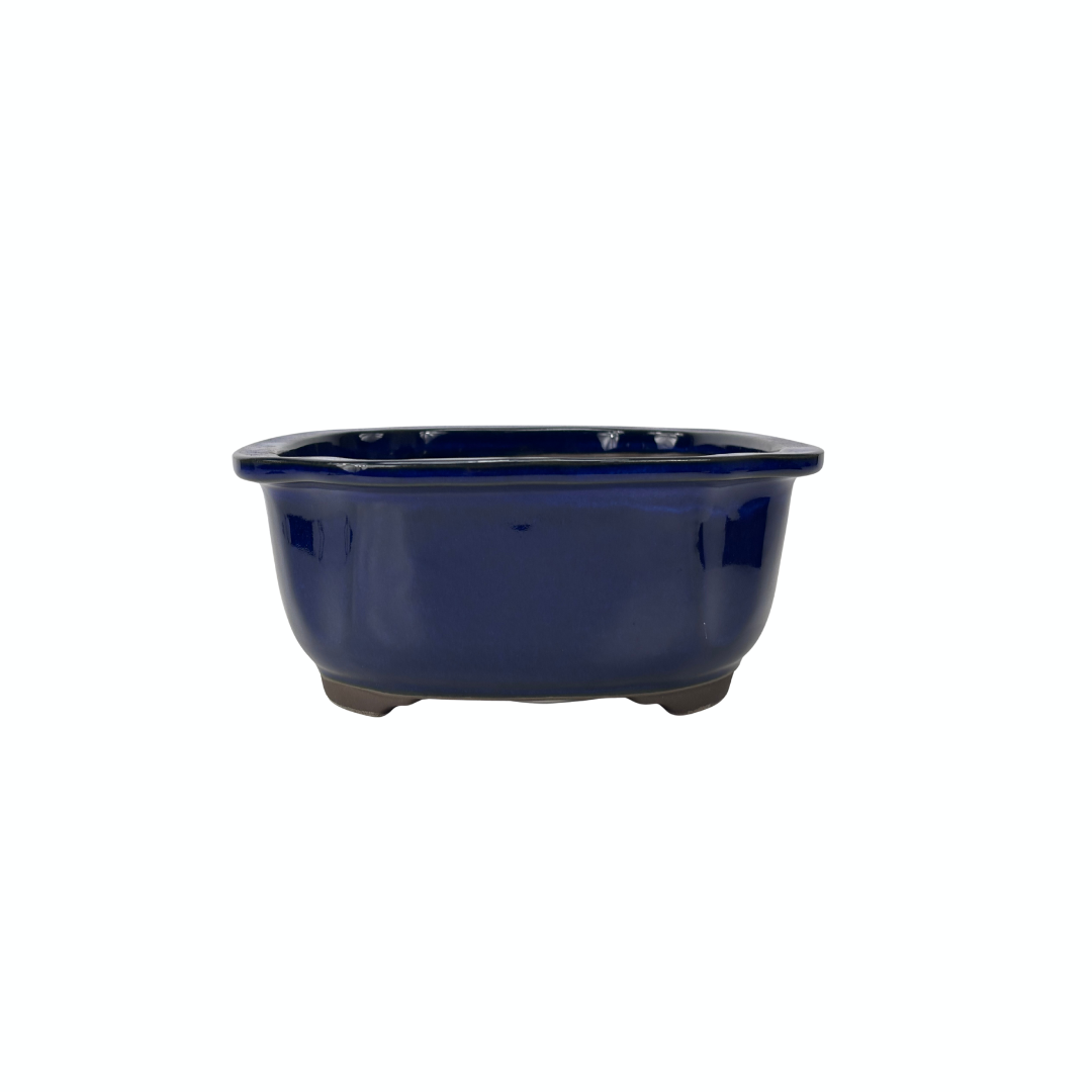 Bonsai pot blue mokko 28cm