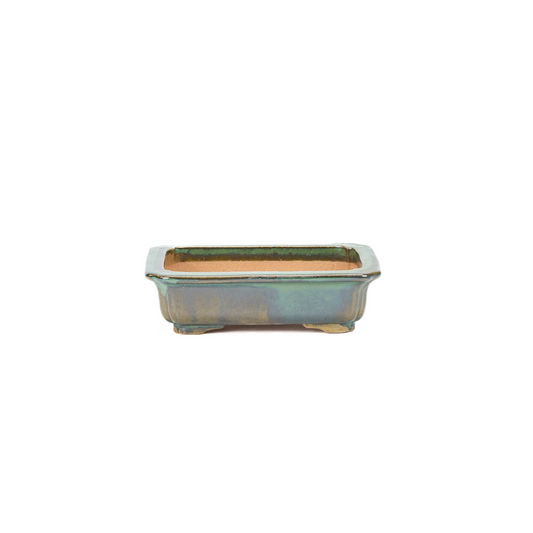 Bonsai pot green mokko 17cm