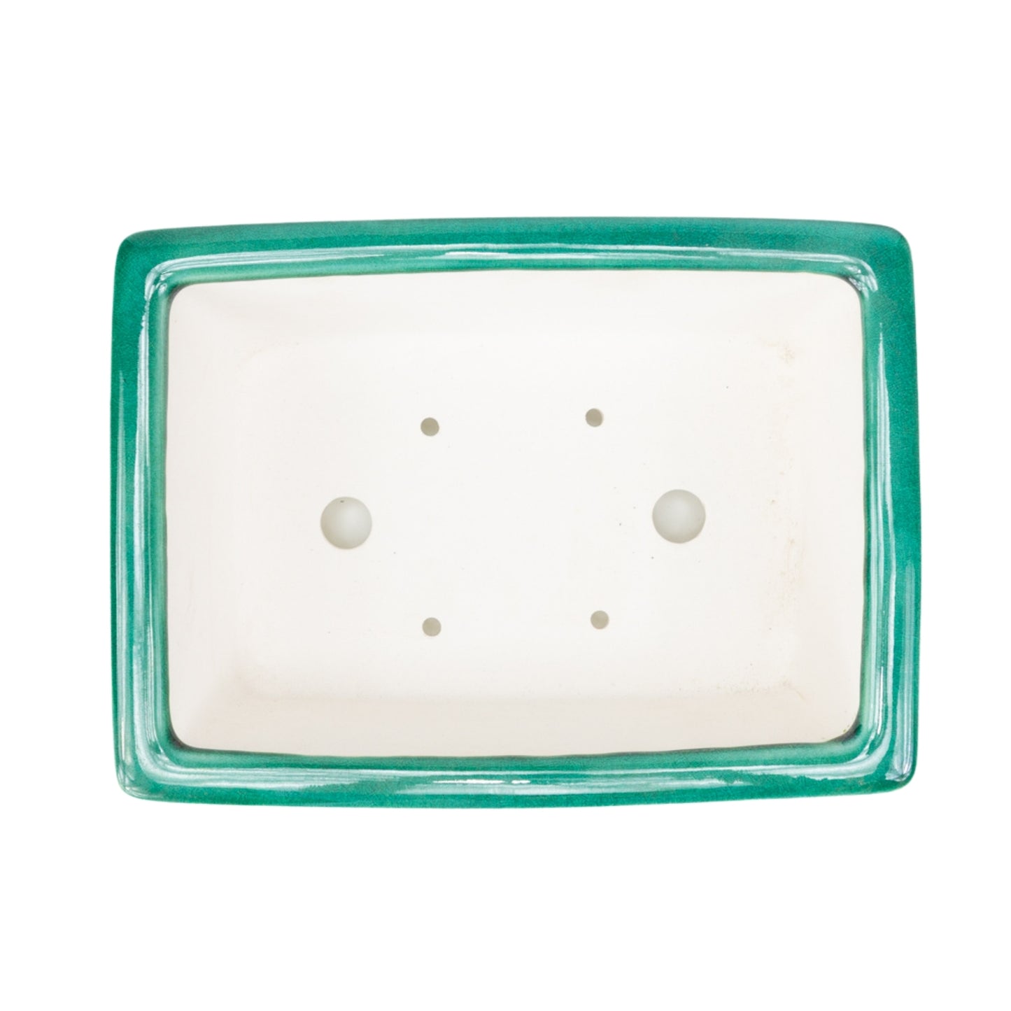 Bonsai Yixing pot green dragon rectangle 26cm