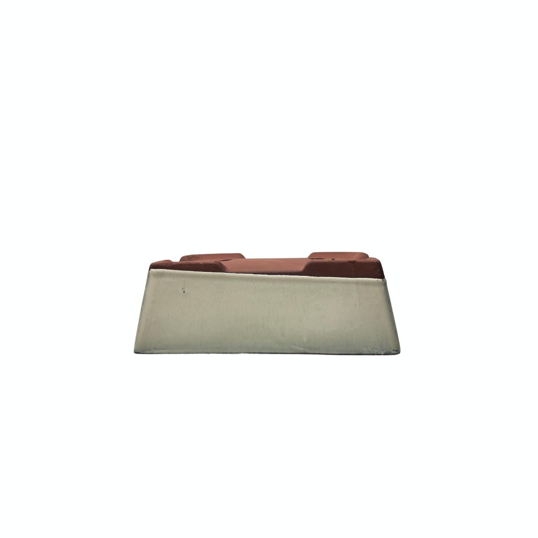 Bonsai pot cream rectangular 15cm - set