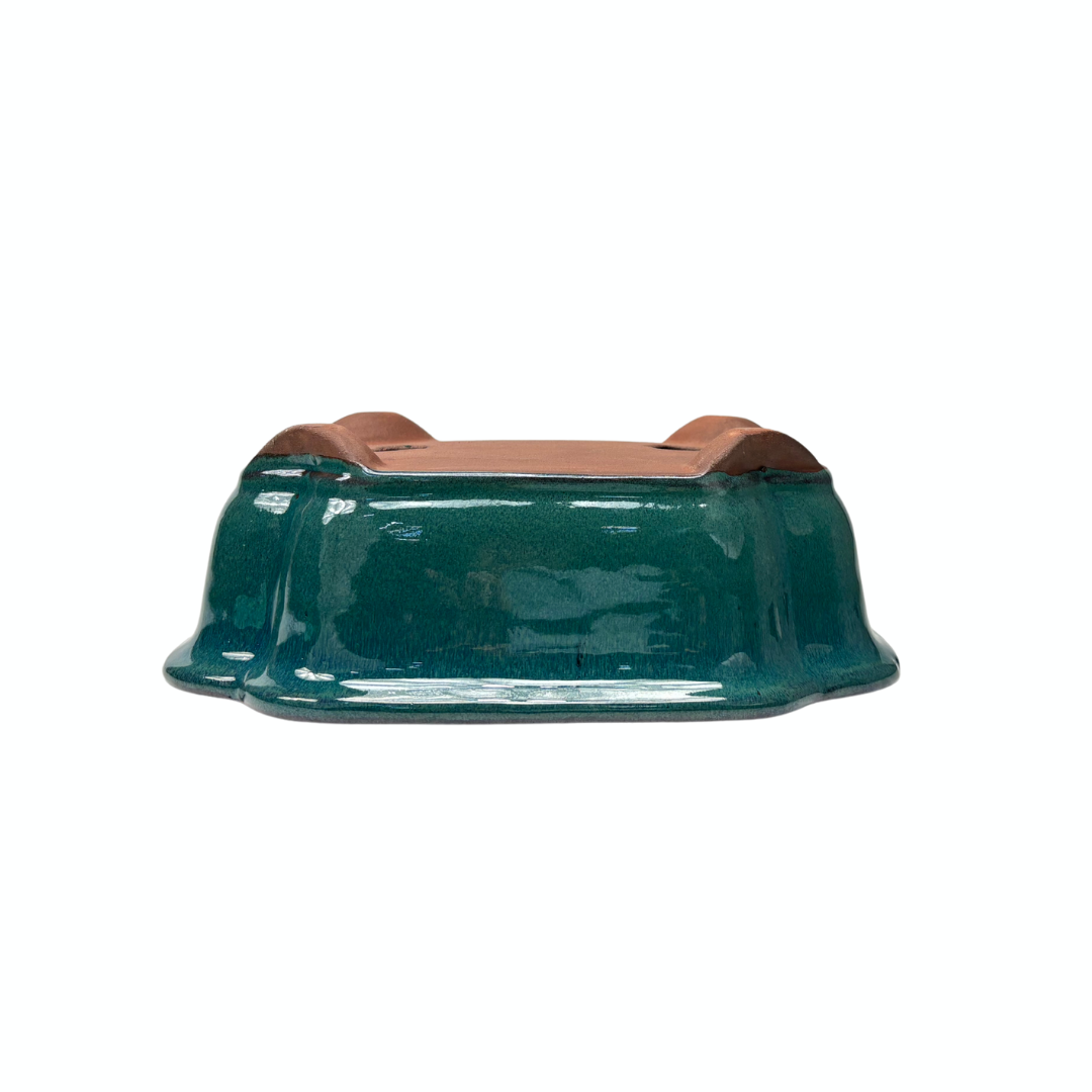 Bonsai pot green mokko 26cm - set