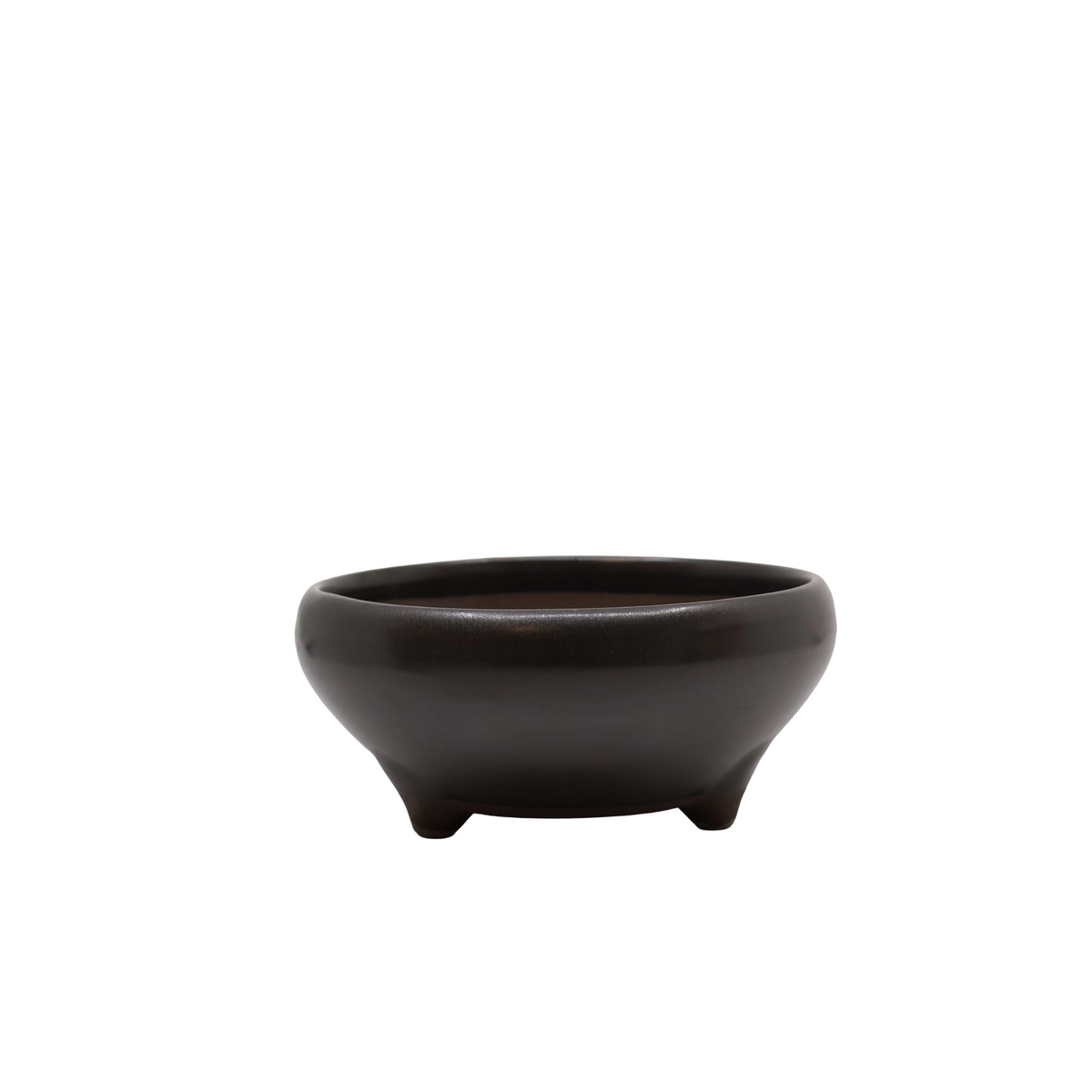 Bonsai pot matte zwart rond 16cm