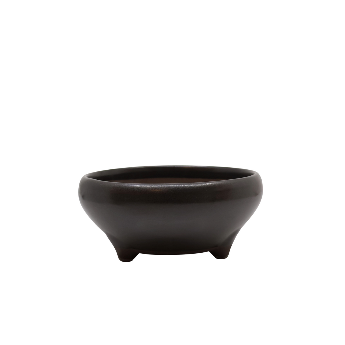 Bonsai pot matte zwart rond 19cm