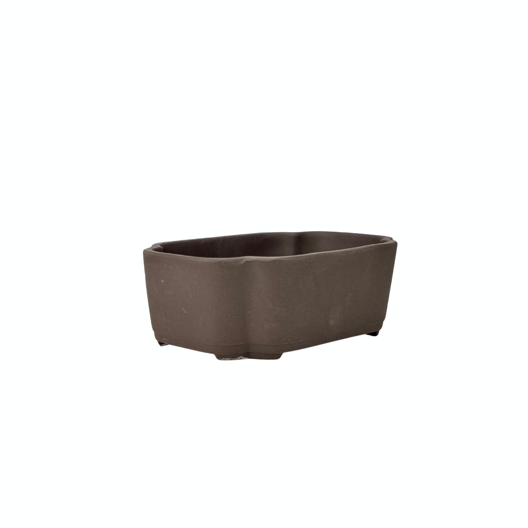 Bonsai pot unglazed mokko 16cm