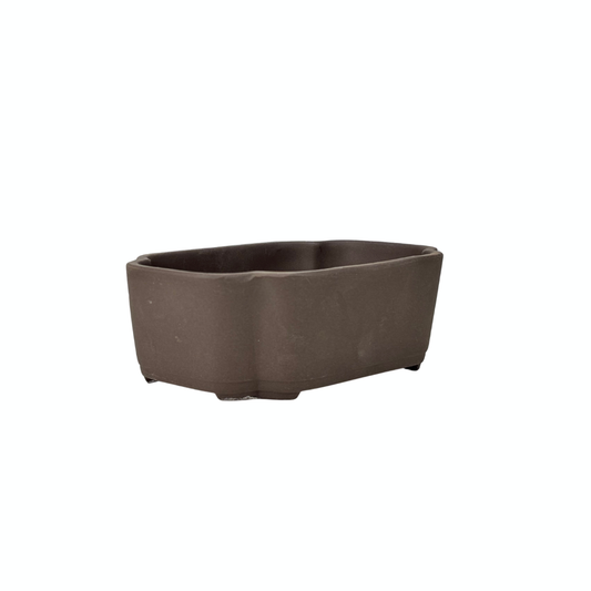 Bonsai pot unglazed mokko 18cm